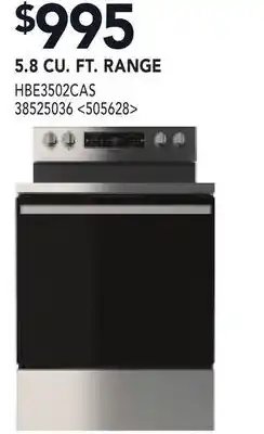 RONA 5.8 CU. FT. RANGE offer