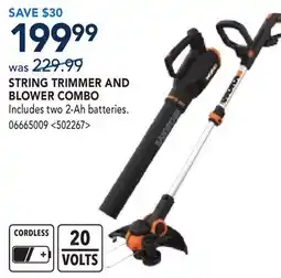 RONA STRING TRIMMER AND BLOWER COMBO offer