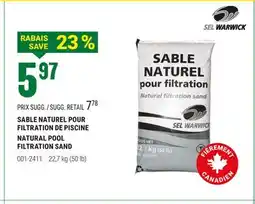BMR SABLE NATUREL POUR FILTRATION DE PISCINE offer