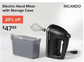 Linen Chest Electric Hand Mixer with Storage Case offer