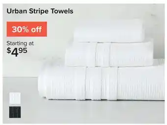 Linen Chest Urban Stripe Towels offer