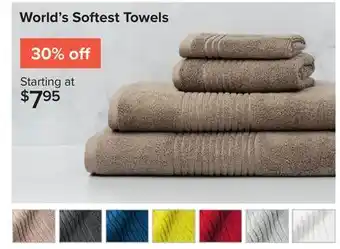 Linen Chest World's Softest Towels offer