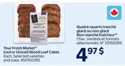 Walmart Your Fresh Market Ices or Uniced Sliced Loaf Cakes offer
