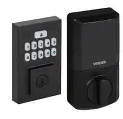 Canac Weiser Contemporary Smartcode Touchpad Electronic Deadbolt Lock offer