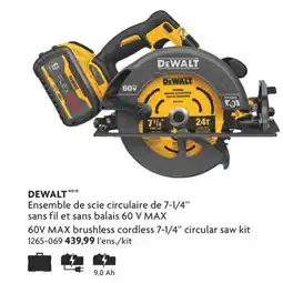 Home Hardware 60 V MA60VX MAX brushless cordless 7-1/4 circular saw kit offer