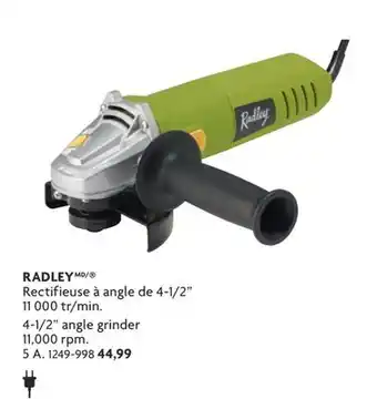 Home Hardware 4-1/2 Angle Grinder offer
