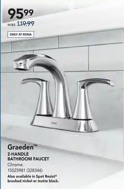 RONA 2-HANDLE BATHROOM FAUCET offer