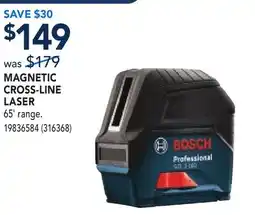 RONA BOSCH MAGNETIC CROSS-LINE LASER offer