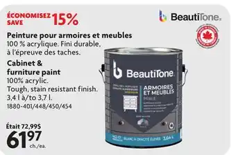 Home Hardware Cabine & furniture paint offer