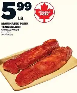 Loblaws Marinated pork tenderloin offer