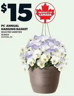 Loblaws PC annual hanging basket offer