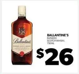 Real Canadian Liquorstore Ballantine's offer