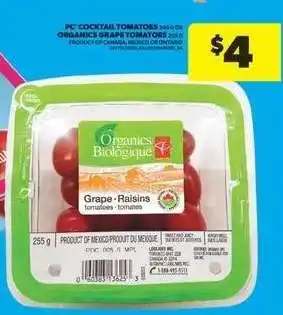 Real Canadian Superstore Organics Grape Tomatoes offer
