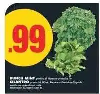 No Frills BUNCH MINT / CILANTRO offer