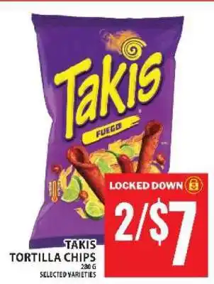 Food Basics TAKIS TORTILLA CHIPS offer