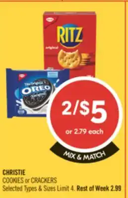 Shoppers Drug Mart CHRISTIE COOKIES or CRACKERS offer