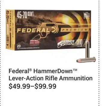 Cabela's Federal HammerDown Lever-Action Rifle Ammunition offer
