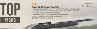 Cabela's Ruger 10/22 Carbon Fiber Rifle offer
