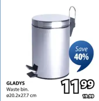 JYSK GLADYS Waste bin offer
