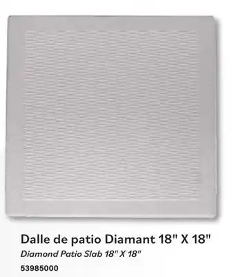Matériaux Pont Masson Diamond Patio Slab 18 in. x 18 in offer