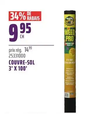 Gagnon - La Grande Quincaillerie COUVRE-SOL 3' X 100' MR. TWEED offer