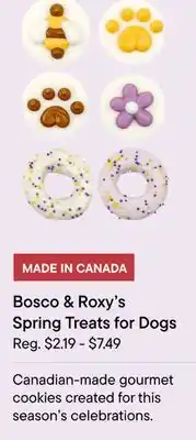Petvalu Bosco & Roxy's Spring Treats for Dogs offer