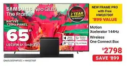 Visions Electronics SAMSUNG LS03FW 65 4K Smart TV offer