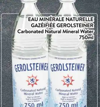 Supermarché PA EAU MINÉRALE NATURELLE GAZÉIFIÉE GEROLSTEINER | Carbonated Natural Mineral Water offer