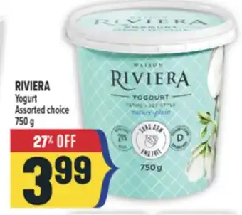 Marché Adonis RIVIERA Yogurt offer