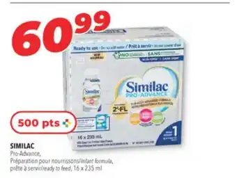 Familiprix Similac Pro-Advance milk-based iron-fortified infant formula Step 1-16x235ml offer