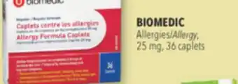 Familiprix BIOMEDIC Allergy, 25 mg, 36 caplets offer