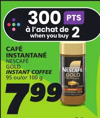 IGA NESCAFÉ GOLD INSTANT COFFEE offer