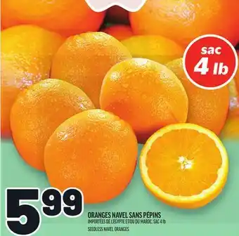 Metro ORANGES NAVEL SANS PÉPINS | SEEDLESS NAVEL ORANGES offer