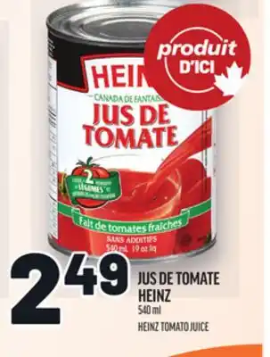 Metro JUS DE TOMATE HEINZ | HEINZ TOMATO JUICE offer