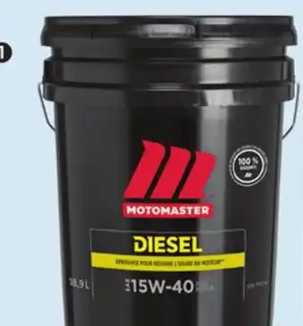 Canadian Tire MotoMaster Conventional 15W40 Diesel Engine Oil offer