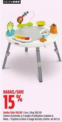 Canadian Tire Skip Hop Explore & More 3-Stage Activity Centre offer