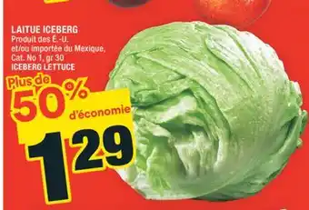 Super C LAITUE ICEBERG | ICEBERG LETTUCE offer