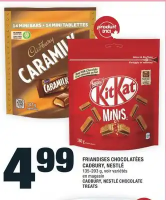 Super C FRIANDISES CHOCOLATÉES CADBURY, NESTLÉ | CADBURY, NESTLÉ CHOCOLATE TREATS offer