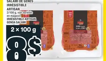 Super C SALAMI DE GÊNES IRRÉSISTIBLE ARTISAN | IRRÉSISTIBLE ARTISAN GENOA SALAMI offer