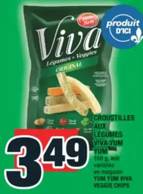 Super C CROUSTILLES AUX LÉGUMES VIVA YUM YUM | YUM YUM VIVA VEGGIE CHIPS offer