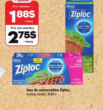Maxi SACS DE CONSERVATION ZIPLOC, 30-40 CT offer