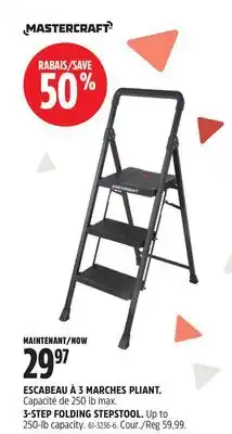 Canadian Tire Mastercraft 3-STEP FOLDING STEPSTOOL offer