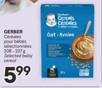 Brunet GERBER Céréales pour bébés sélectionnées offer