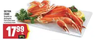 Marché Adonis SECTION CRABE | Crab section offer