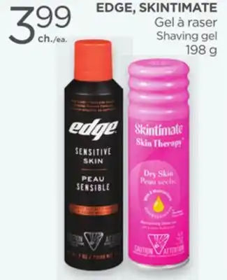 Proxim EDGE, SKINTIMATE Shaving gel offer
