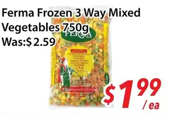 Ample Food Market Ferma frozen 3 way mixed vegetables offer