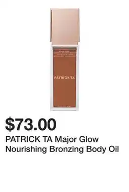 Sephora PATRICK TA Major Glow Nourishing Bronzing Body Oil offer