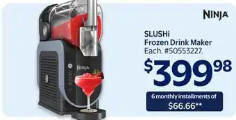 Walmart SLUSHi Frozen Drink Maker offer