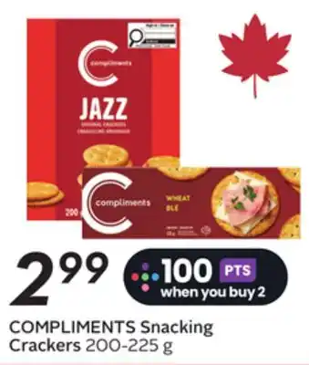 Sobeys COMPLIMENTS Snacking Crackers offer