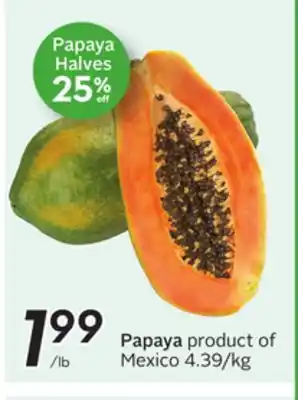 Sobeys Papaya offer